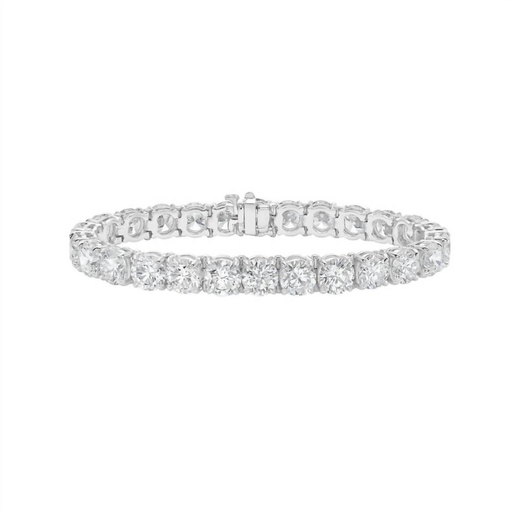 NEW DIANA M JEWELS women's round lab-grown diamond fashion ring bracelet (15.00